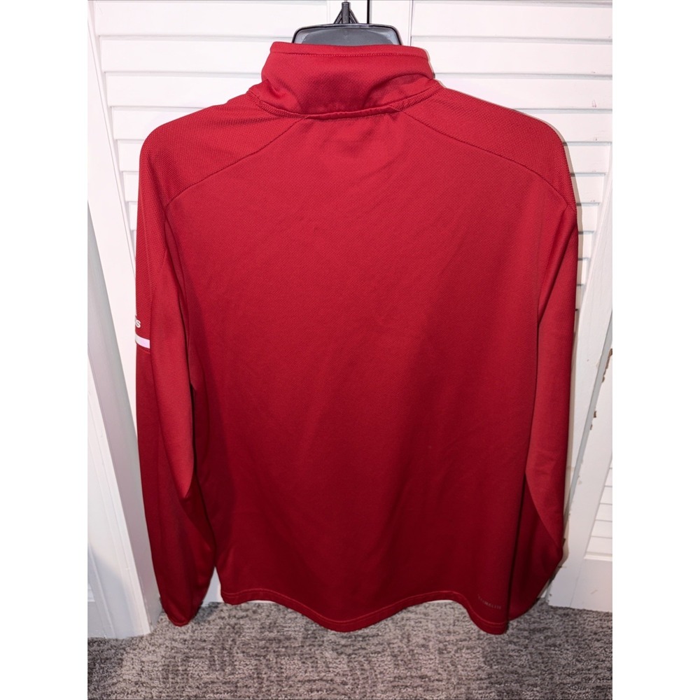 Adidas NC State Wolfpack Golf Performance‎ Pullover 1/4 Zip Red White Small Long - Picture 5 of 6